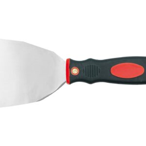 ȘPACLU DIN OȚEL INOXIDABIL, MÂNER BICOLOR CU INSERȚIE DE ALAMĂ, 10CM