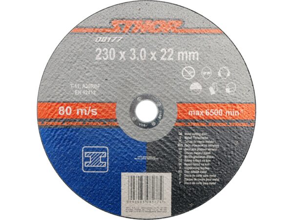 DISC DEBITAT METALE 230X3X22MM, STHOR