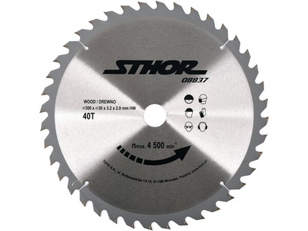 DISC CIRCULAR PENTRU LEMN 300X30X3.2MM T40