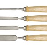 SET 4 DALȚI 6-24MM, MÂNER LEMN