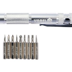 SET ȘURUBELNIȚĂ METALICĂ CU BIȚI, 10 PIESE