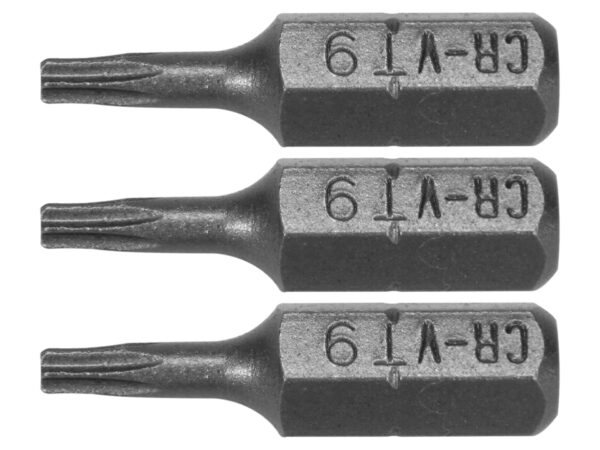 SET 3 BIȚI TORX 1/4” T9X25MM