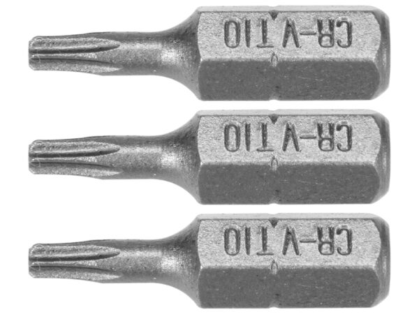 SET 3 BIȚI TORX 1/4” T10X25MM