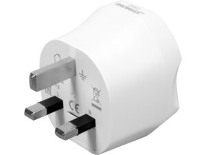 ADAPTOR DE CĂLĂTORIE CU ÎMPĂMÂNTARE, EU – UK
