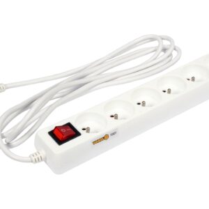 PRELUNGITOR CU ÎNTRERUPĂTOR, 6 PRIZE CU ÎMPĂMÂNTARE, 3M