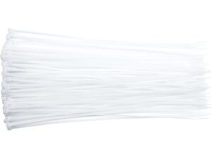 COLIERE PLASTIC 280X4.8MM, 100 BUC, ALB