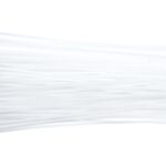 COLIERE PLASTIC 200X4.8MM, 100 BUC, ALB