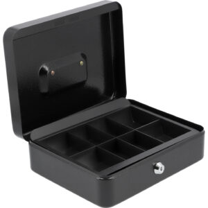 CASETĂ BANI METALICĂ 250X200X90MM NEGRU