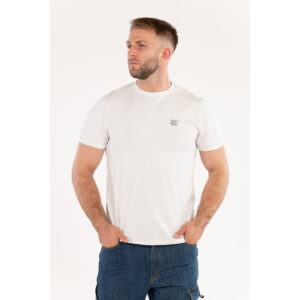 TRICOU ALB, TALL CU ELASTAN, MĂRIMEA L