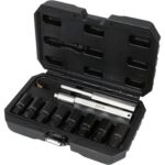 SET TUBULARE PENTRU INDEPĂRTAREA ȘURUBURILOR DETERIORATE, 10 PIESE