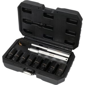 SET TUBULARE PENTRU INDEPĂRTAREA ȘURUBURILOR DETERIORATE, 10 PIESE