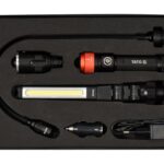 SET LAMPĂ DE ATELIER, 3 ÎN 1, 380LM, LI-ION 3,7V 2200MAH, IP54