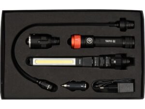 SET LAMPĂ DE ATELIER, 3 ÎN 1, 380LM, LI-ION 3,7V 2200MAH, IP54