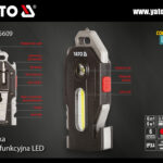 LANTERNĂ MULTIFUNCȚIONALĂ 6 ÎN 1 400LM