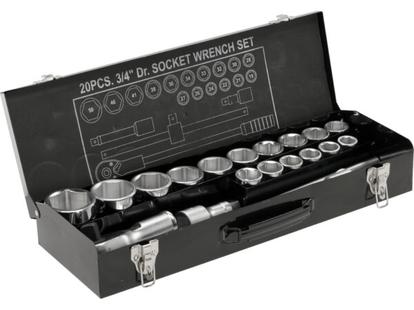 SET CHEI TUBULARE HEXAGONALE 3/4”, 21 BUC