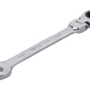 CHEIE COMBINATĂ CU CLICHET ȘI CAP FLEXIBIL 17MM