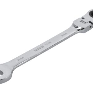 CHEIE COMBINATĂ CU CLICHET ȘI CAP FLEXIBIL 24MM