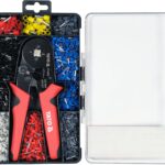 SET CLEȘTE SERTIZARE PINI TERMINALI 0,25-10 MM2 + 1200 PINI DIFERITE MĂRIMI