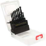 SET BURGHIE METAL HSS, 19 BUC, 1-10MM