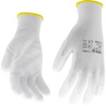 MĂNUȘI DE PROTECȚIE, NYLON, ALB, MĂRIMEA 9