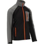 JACHETĂ SOFTSHELL, NEGRU/GRI, L