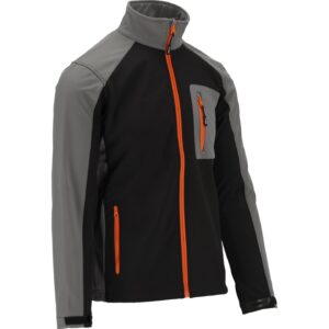 JACHETĂ SOFTSHELL, NEGRU/GRI, XL