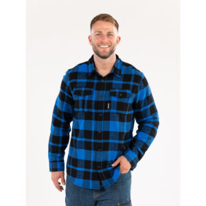 CĂMAȘĂ DE FLANEL, ALBASTRU, MĂRIMEA M