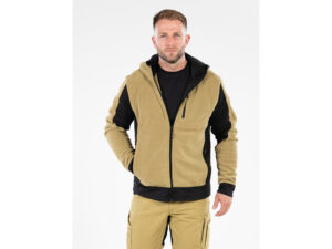 JACHETA FLEECE CU GLUGA SARNA KAKI L