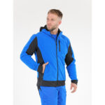 JACHETA FLEECE CU GLUGA SARNA ALBASTRA M