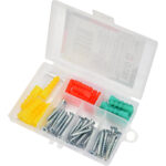 TRUSĂ ȘURUBURI ȘI DIBLURI, 52 BUC