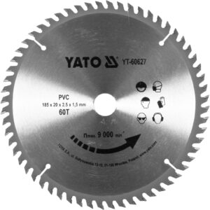 LAMĂ PENTRU TĂIERE PVC 185/60T 20MM