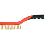 PERIE DE SÂRMĂ DIN ALAMĂ, 3 RÂNDURI, MÂNER DIN PLASTIC