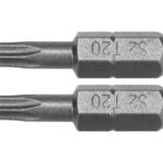 BIȚI 1/4''X25MM TORX T20, 2 BUC