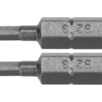 BIȚI 1/4''X25MM HEXAGONAL H3, 2 BUC