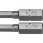 BIȚI 1/4''X25MM HEXAGONAL H4, 2 BUC
