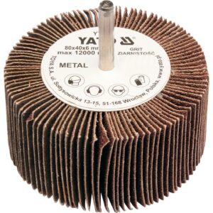 PERIE ABRAZIVĂ CIRCULARĂ CU TIJĂ 80X40X6MM, P60